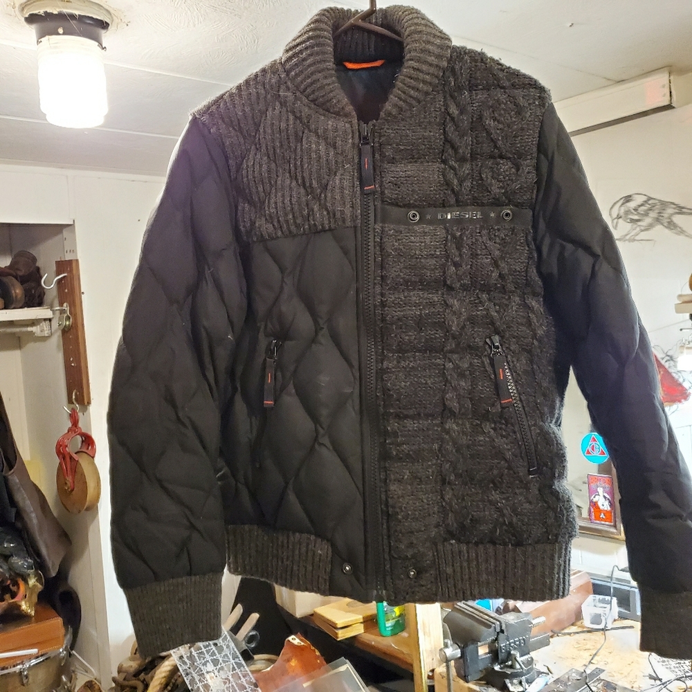 Diesel mens medium down jacket